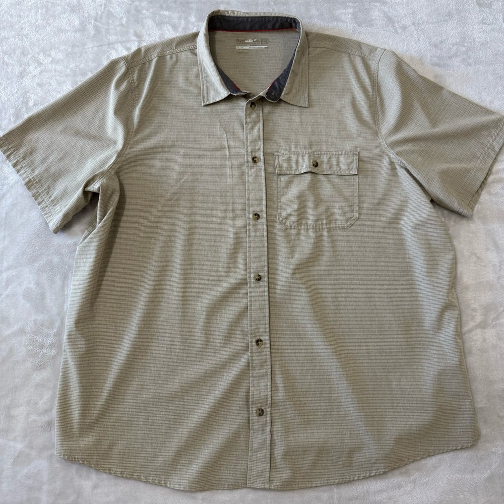 Avalanche Mens XXL Short Sleeve Button Up Shirt Casual Travel Work‎ Outdoor